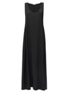 Matchesfashion.com The Row - Lee Scoop-neck Maxi Dress - Womens - Black