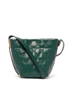 Matchesfashion.com Givenchy - Gv Quilted Leather Mini Bucket Bag - Womens - Green
