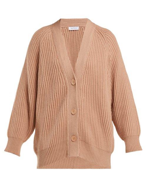 Matchesfashion.com Ryan Roche - V Neck Cashmere Cardigan - Womens - Beige