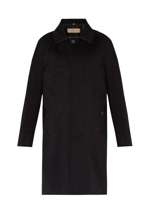 Matchesfashion.com Burberry - Camden Cashmere Car Coat - Mens - Black