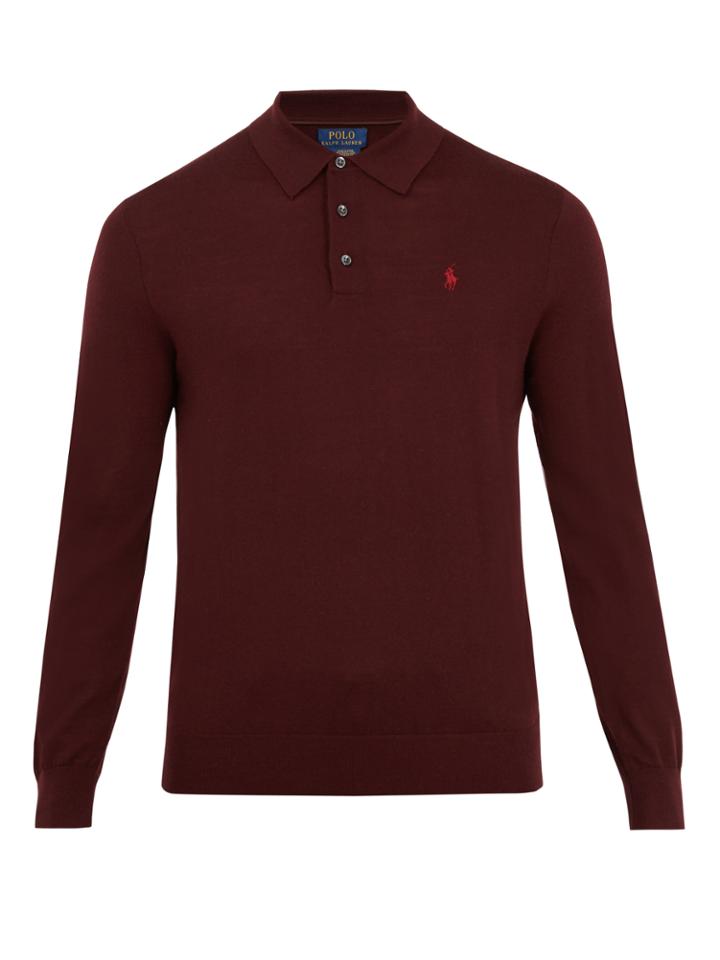 Polo Ralph Lauren Long-sleeved Wool Polo Shirt