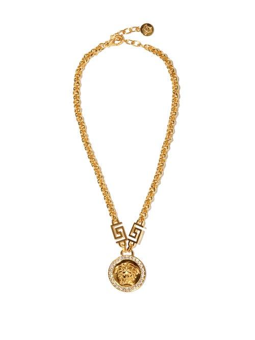 Matchesfashion.com Versace - Medusa-medallion Metal Necklace - Womens - Gold
