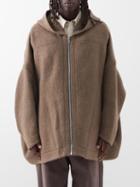 Rick Owens - Peter Oversized Wool And Alpaca-blend Felt Jacket - Mens - Brown