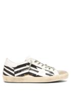 Matchesfashion.com Golden Goose Deluxe Brand - Super Star Zigzag Leather Trainers - Mens - White