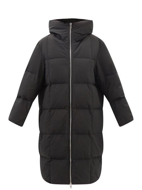 Stand Studio - Saylor Hooded Quilted Down Coat - Womens - Black