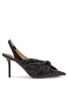 Matchesfashion.com Jimmy Choo - Annabelle 85 Knot Slingback Leather Pumps - Womens - Black