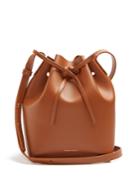 Mansur Gavriel Tan-brown Lined Mini Leather Bucket Bag