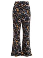 See By Chloé Floral-print Crepe Trousers