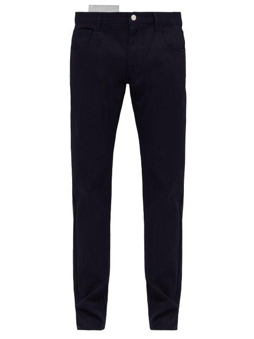 Matchesfashion.com Raf Simons - Photographic Print Jeans - Mens - Navy