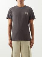 Loewe - Anagram-embroidered Cotton-jersey T-shirt - Mens - Grey Marl