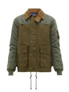 Matchesfashion.com Junya Watanabe - Bomber Hybrid Jacket - Mens - Khaki
