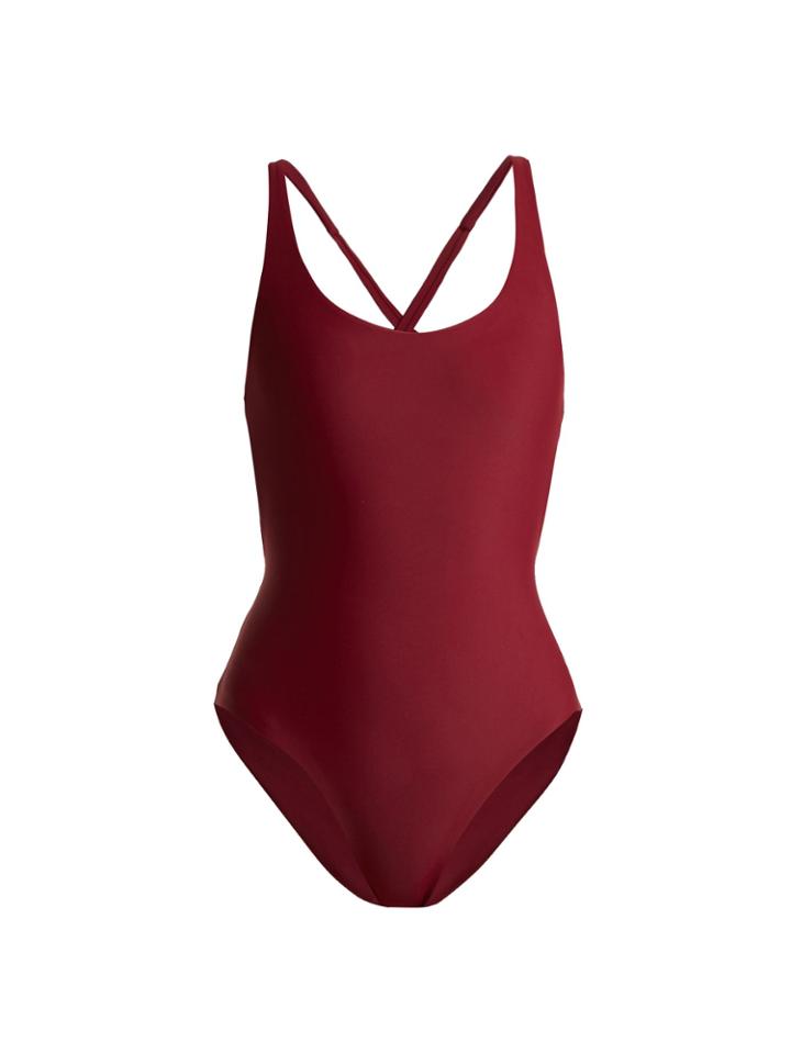 Jade Swim Asterik Cross-strap Swimsuit