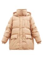 The Frankie Shop - Tignes Hooded Recycled-fibre Down Coat - Womens - Camel