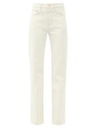 Matchesfashion.com Frame - Le Jane Straight-leg Jeans - Womens - Ivory