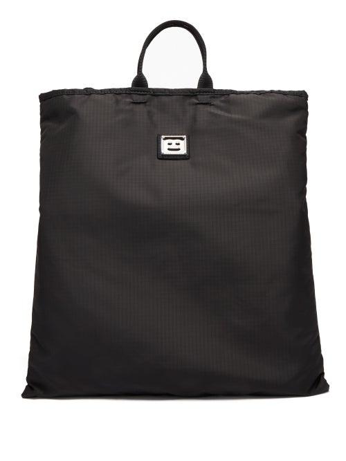 Acne Studios - Awen Face-patch Shell Tote Bag - Mens - Black