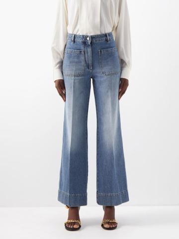 Victoria Beckham - Alina High-rise Flared Jeans - Womens - Denim