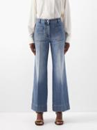 Victoria Beckham - Alina High-rise Flared Jeans - Womens - Denim