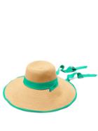 Matchesfashion.com Fil Hats - Arenal Wide Brimmed Straw Hat - Womens - Green