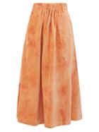 Matchesfashion.com Story Mfg - Todash Organic Cotton Corduroy Skirt - Womens - Pink