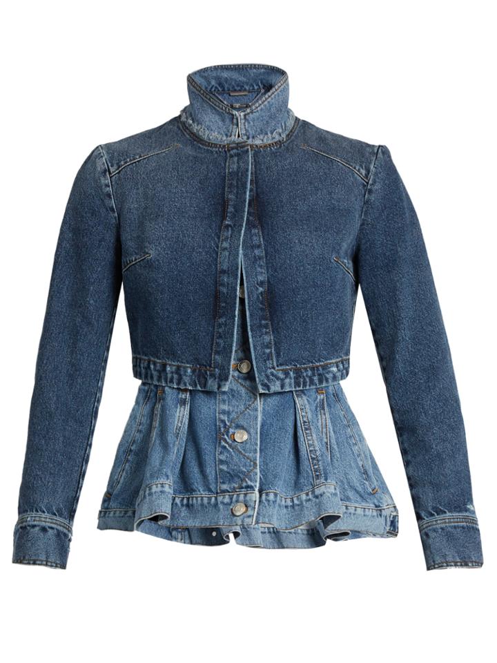Alexander Mcqueen Layered Denim Jacket