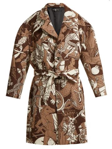 Edward Crutchley Oversized Wool-jacquard Coat