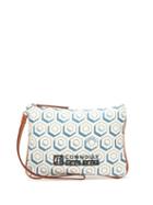 Matchesfashion.com Connolly - Leather Trimmed Printed Canvas Pouch - Mens - Blue