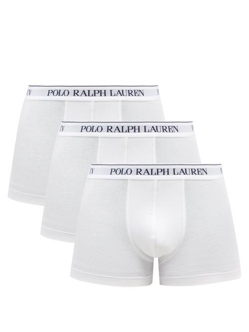 Polo Ralph Lauren - Pack Of Three Cotton-blend Jersey Trunks - Mens - White