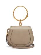 Matchesfashion.com Chlo - Nile Small Leather And Suede Cross Body Bag - Womens - Grey