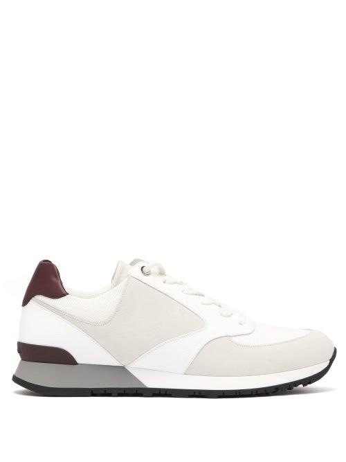 Matchesfashion.com John Lobb - Foundry Suede, Mesh And Leather Trainers - Mens - White