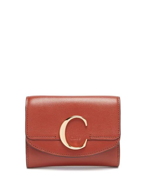 Matchesfashion.com Chlo - The C Logo Leather Wallet - Womens - Tan