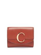 Matchesfashion.com Chlo - The C Logo Leather Wallet - Womens - Tan