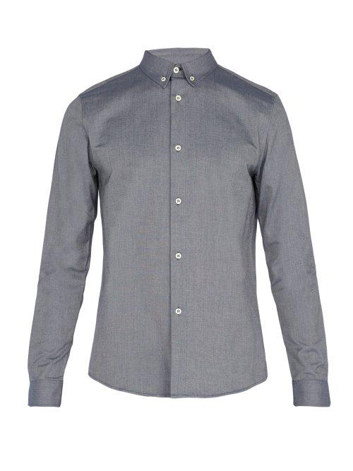 Matchesfashion.com A.p.c. - Oxford Button Down Collar Shirt - Mens - Navy