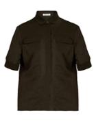 Tomas Maier Short-sleeved Knit-trim Shirt