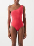 Eres - Effigie One-shoulder Swimsuit - Womens - Bright Pink
