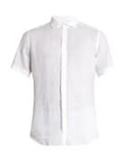 Glanshirt Eddie Short-sleeved Linen Shirt