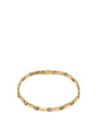 Matchesfashion.com Ileana Makri - Stepping Stones Emerald & 18kt Gold Bracelet - Womens - Green Gold