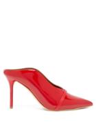 Matchesfashion.com Malone Souliers - Constance Patent Leather Mules - Womens - Red