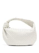 Matchesfashion.com Bottega Veneta - Bv Jodie Small Intrecciato Leather Shoulder Bag - Womens - White