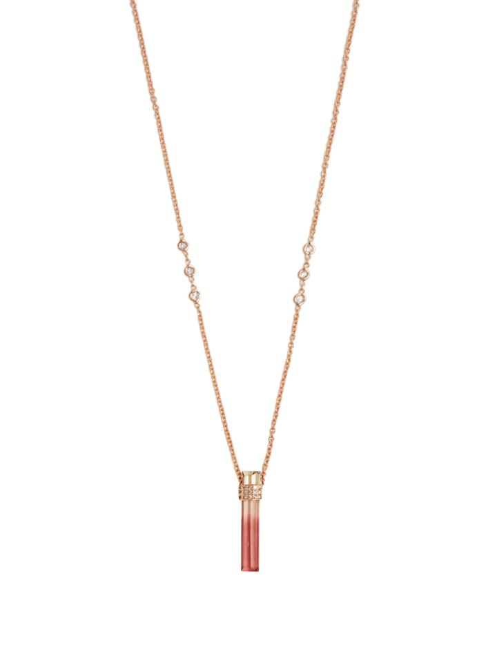 Jacquie Aiche Diamond, Tourmaline & Rose-gold Necklace