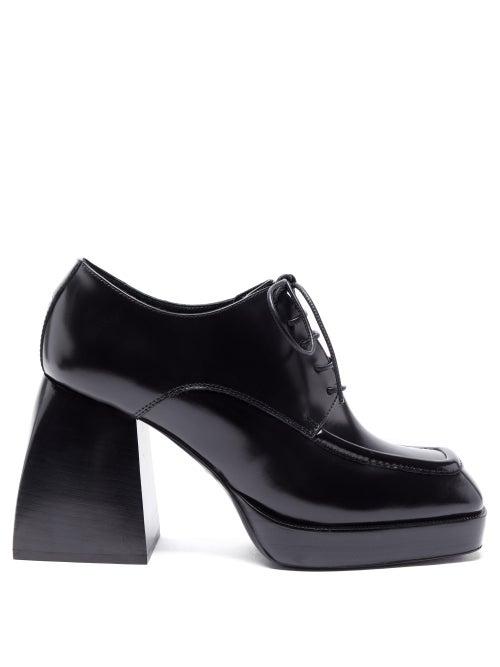 Matchesfashion.com Nodaleto - Bulla Evie Lace-up Patent-leather Pumps - Womens - Black