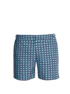 Matchesfashion.com Orlebar Brown - Bulldog Geometric Print Swim Shorts - Mens - Multi