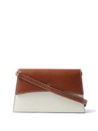 Mtier - Roma Leather Cross-body Bag - Womens - Tan White