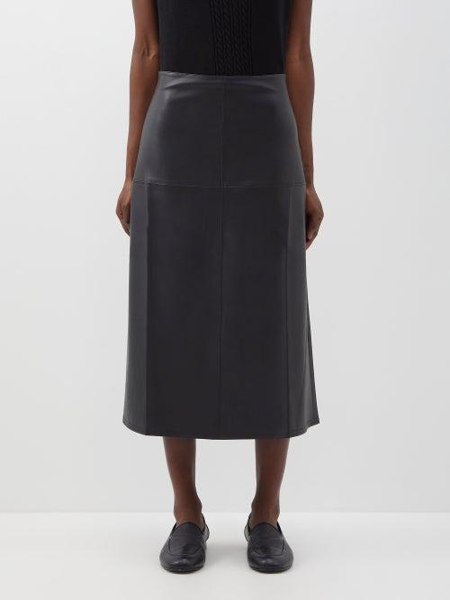 Max Mara Leisure - Fiuggi Midi Skirt - Womens - Black