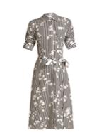 Altuzarra Kieran Point-collar Stripe-print Dress