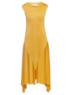 Marni - Bias-cut Twill Dress - Womens - Yellow