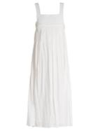 Masscob Crochet-trimmed Cotton-gauze Dress