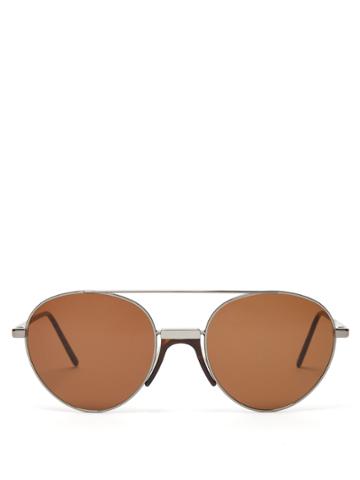 Andy Wolf Stiltenn Aviator-frame Metal Sunglasses