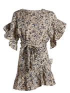 Isabel Marant Étoile Delica Ruffle-trimmed Printed Wrap Dress