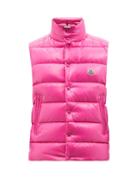 Moncler - Tib Quilted-down Gilet - Mens - Pink