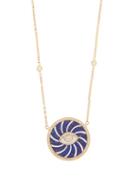Matchesfashion.com Jacquie Aiche - Swirl Eye Diamond, Lapis Lazuli & Pearl Necklace - Womens - Blue